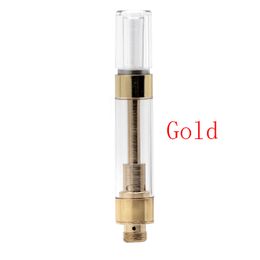 Golden G5 Carts Vape Cartridge Empty 0.8ml 1.0ml Tank Press Round Tip Atomizer MT6 M6T Ceramic Coil Cartridge Thick Oil Vaporizer