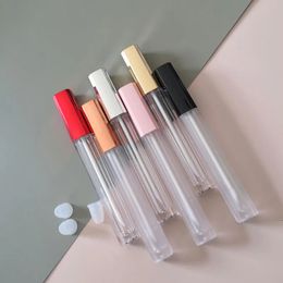 Perfume Bottle 103050pcs 5ml Empty Lip Gloss Tube DIY Portable Liquid Lipstick Clear Frosted Lipgloss Tubes 231207