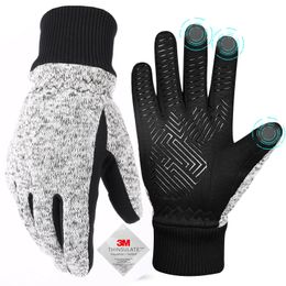 Cycling Gloves Winter Gloves Thinsulate Thermal Gloves Cold Weather Warm Gloves Running Gloves Touchscreen Bike Gloves for Men Women 231204