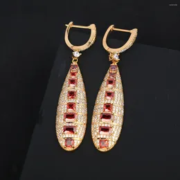 Dangle Earrings Zircon Geometric For Women Or Girls Chrismas' Gift