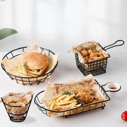 Sink Strainers French Fries Basket Snack Bucket Fried Chicken Chip Storage Food Frying Oil Strainer Creative Tableware Container 231207