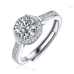 Fashion Custom Moissanite Rings Wedding Jewellery 925 Sterling Silver Women Engagement Ring