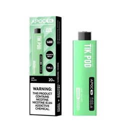 Disposable Vape Original APOC TIK 14000 Puff Vape Pen Electronic Cigarettes 3% Vape Pen 10 Flavours