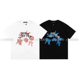 23SS Designer Letter Printed T Shirts Tee Sweatshirt Fashion High Street Short Sleeves Summer Casual T-Shirt Breathable Men Women Crew Neck Tees Dresses for Wo 31024