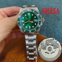 Mens Watch Designer Japan NH35A Movement Water Resistant Automatic Mechanical 904L Stainless Steel Glide Lock Ceramic Bezel Man Watches Male Wristwatches