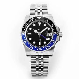 U1 Top AAA Luxury Watch Clean CF II GMT VR3186 Pepsi Automatic Mens Watches Red Blue Ceramic Bezel Black Dial 904L JubileeSteel Bracelet Super Edition Same Serial Y615