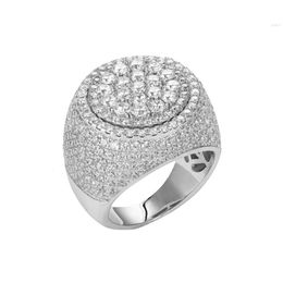 Jasen Customised Fine Jewellery 925 Sterling Silver Gold Plated Cz Rings Hip Hop Men