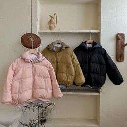 Down Coat Korean Ins Winter Kid Girls Jacket White Duck Thickened Casual Warm Baby Girl Puffer Versatile Children Outerwear