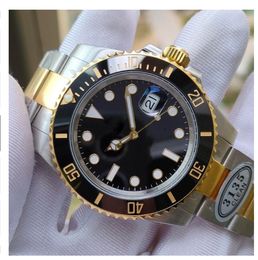 Clean Factory 116613LN 18k Gold Mens Designer Watches top Sub VS Cal.3135 Automatic Movement Black Ceramic Bezle Black Dial Sapphire Luminous Waterproof watches