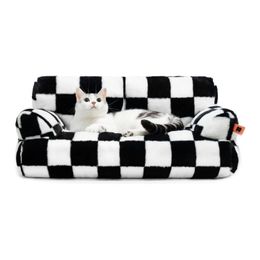 canis canetas Mewoofun Pet Sofá Cama Lavável Tapetes de Gato para Gatos Médios Camas Duráveis para Cães com Fundo Antiderrapante Fofo Macio e Confortável 231206