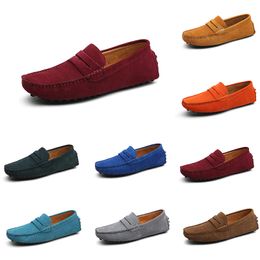 men casual shoes Espadrilles triple black navy brown wine red green Sky Blue Burgundy mens sneakers outdoor jogging walking ninety nine GAI