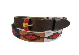 Handmade Leather Polo Thread Belt Gaucho Belt For Men Women Polo International IN 90130 35cm6411585