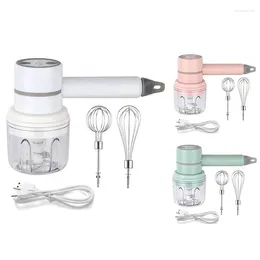 Blender Hand Mixer Cordless Electric Portable Multi-Purpose Food Beater For Mixing Eggs Whipping Cream Chopping Garlic