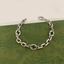 High quality 925 sterling silver Chain Bracelet Classic style Have stamps Designer bracelet Men and Women lovers gift Jewellery 16.18.20.22cm optional with original box