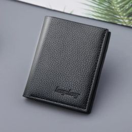 Wallets Men's Short Wallet Vertical Thin Driver's Licence Dollar Card Holder Practical Small Purses