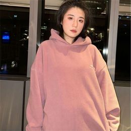 B Family High Edition Paris 23SS Pink Loose Fit Unisex Letter Fashion Autumn/Winter Sweater Family