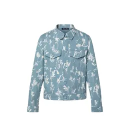 DUYOU DNA Leaf Denim Jacket Mens Jackets Flowers Tapestry Motif Classic Washed Shirts High-End Fashion For Men Women Jacket Tops 851089
