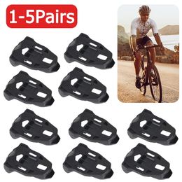 Bike Pedals 1-5 Pair Bike Cleat Set Plastic Black Road Bike Cycling Pedal Cleat Lock Anti-Skid Road Bike Cleat for Time IClic/X-Presso Pedal 231207