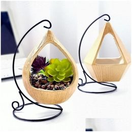 Planters Pots Quality Hand Made Flower Basket Green Vine Pot Planter Hanging Vase Container Wall Plant For Garden W501 210712 Drop Del Dhnb9