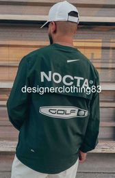 retro Men's Hoodies fallow version nocta Golf co branded draw breathable quick drying leisure sports T-shirt long sleeve round neck summer54ess
