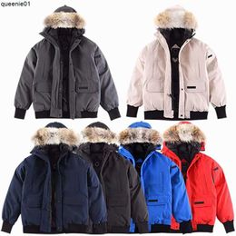 Men's Down Colours Designer Parka Top Quality Canada Mens Coats Womens Down White Duck Down Jackets Real Fur Warm Ladys Coat with Badge Xs-xxl