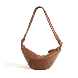 Shoulder Bags 2023 High Quality Casual Fashion Satchel Dumpling Pack Bag Women Vintage Leather