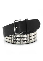 GAOKE Pyramid Fashion Rivet Belt MenWomen039s Studded Belt Punk Rock With Pin Buckle Drop Black 21032251910548013361