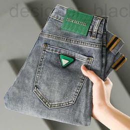 Men's Jeans designer jeans 2022 light luxury European fashion men's youth Korean version leisure slim fit small feet elastic cotton spring and summer new BQVZ