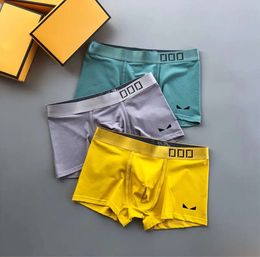 Underpants Mens Underwears Designer Short Underwear Boxer Ice Silk Summer Ultra Thin Section 2024 Popular Loose Shorts Head Slit Q6677