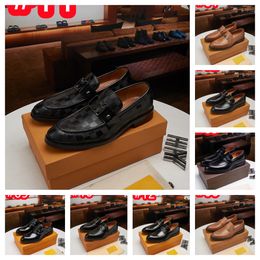 40 Style Men Formal Business Dress Shoes Top Quality Male Casual Genuine Leather Loafers Brand Designer Wedding Party Flats SIZE 38-46