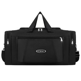 Duffel Bags Large Capacity Travel Duffel Bag Shoulder Sports Bag Women Waterproof Oxford Foldable Big Travel Bag Men Fitness Luggage Bag 231207
