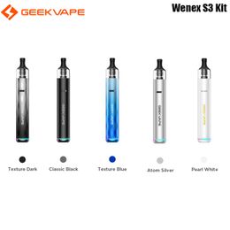 Original Geekvape Wenax S3 Pod Kit Stylus 3 18W Vape 1100mAh Battery 2ml S Cartridge 0.8/1.2ohm Vaporizer Electronic Cigarette