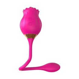 Fun Rose Wind Chime Flower Women's Sucking Masturbation Device Fun Jumping Egg Shaker Vibration Adult Sexual Products