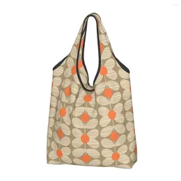 Shopping Bags Orla Kiely Flower Grocery Durable Large Reusable Recycle Foldable Heavy Duty Abstract Floral Eco Bag Washable