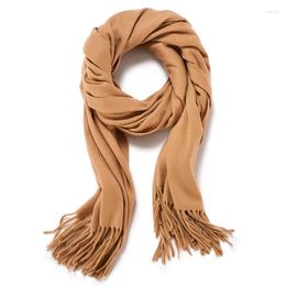 Scarves AEBMNHD Fashion Womens Thicken Warm Mens Diagonal Striped Tassel Neck Scarf Fall Winter Long Poncho Stole Shawl Wraps