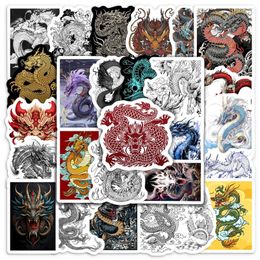 Gift Wrap Tradition Chinese Dragon Stickers Aesthetic Decals Cool Animal DIY For Laptop Luggage Motorcycle Phone PVC Waterproof Child Toy