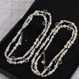 Designer Silver Gold Chain Belt for Women Men Designers Waist Chains fashion Pearly Belts Woman Luxury Diamond Girdle Waistband 2312074Z