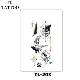 Small fresh waterproof tattoo sticker with sexy flower pattern thigh and chest scar cover arm