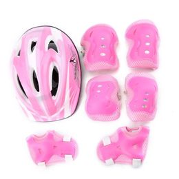 Skate Protective Gear 7 pcs Kids Skating Protective Gear Sets Elbow pads Bicycle Skateboard Ice Skating Roller Knee Protector For Scooter Skateboard 231206