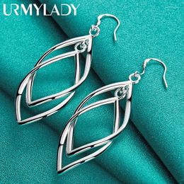 Dangle Earrings Fine High Quality 925 Sterling Silver Fashion Jewellery Elegant Woman Hanging Drop Long Wedding Christmas Gifts