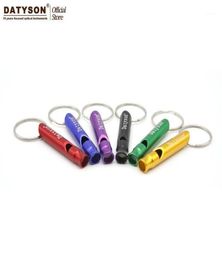 Other Sporting Goods 5PCS 10PCS Mini Aluminum Alloy Whistle Keyring Keychain For Outdoor Emergency Survival Safety Sport Camping H9046725