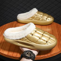 Sandal Men Winter Slippers Comfortable Eva Warm Slides Bedroom Slip on Home Shoe House Indoor Cotton 231206