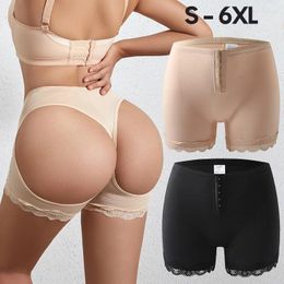 Women's Shapers Plus Size BuLifter Panties Buttock Open Booty Shorts Tummy Control Hip Enhancer Shapewear Wedding Underwear Ass Push Up