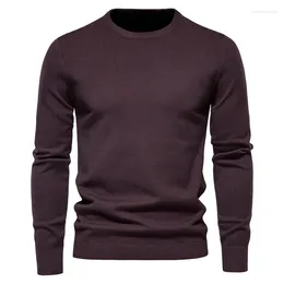 Men's Sweaters 2023 Winter Men Turtleneck Sweater Casual Solid Colour Warm Pullover High Quality Slim Low Neck Long Sleeve