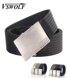8 Colors Army Nylon Tactical Belt Metal Buckle Men Jeans Belt High Quality Thicken Waist Strap SWAT Hunting Accessory6991134