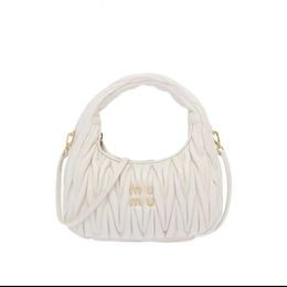 miui bag pink Designer Cleo bag satchel tote underarm hobo Luxury Genuine Leather with shoulder strap purses Crossbody bags handbag 948