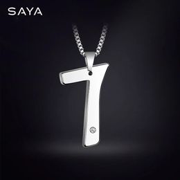 Charms Men Tungsten Pendant Polished Adjustable Necklace Chain Anniversary Gift 231204