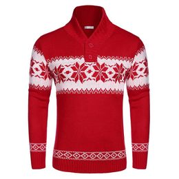 Ralph Sweater Men Christmas Sweater Ugly Knitted Xmas Sweaters Casual Snowflake Pullover Knitwear 564