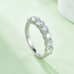 Round Vvs Diamonds Wholesale Fine Jewellery Diamond Lady Wedding Engagement Womens 925 Sterling Silver Ladies 4mm Moissanite Ring