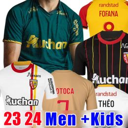 Maillot RC Lens 23 24 Soccer Jerseys Home Away Saint-Barbe Special KAKUTA FULGINI DIOUF SPIERINGS GANAGO SOTOCA WAHI 9 Football Shirt 2023 Kids Fans THIRD AWAY 521